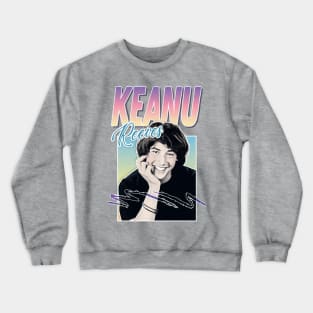 Keanu Reeves ∆∆∆ 1990s Styled Aesthetic Design Crewneck Sweatshirt
